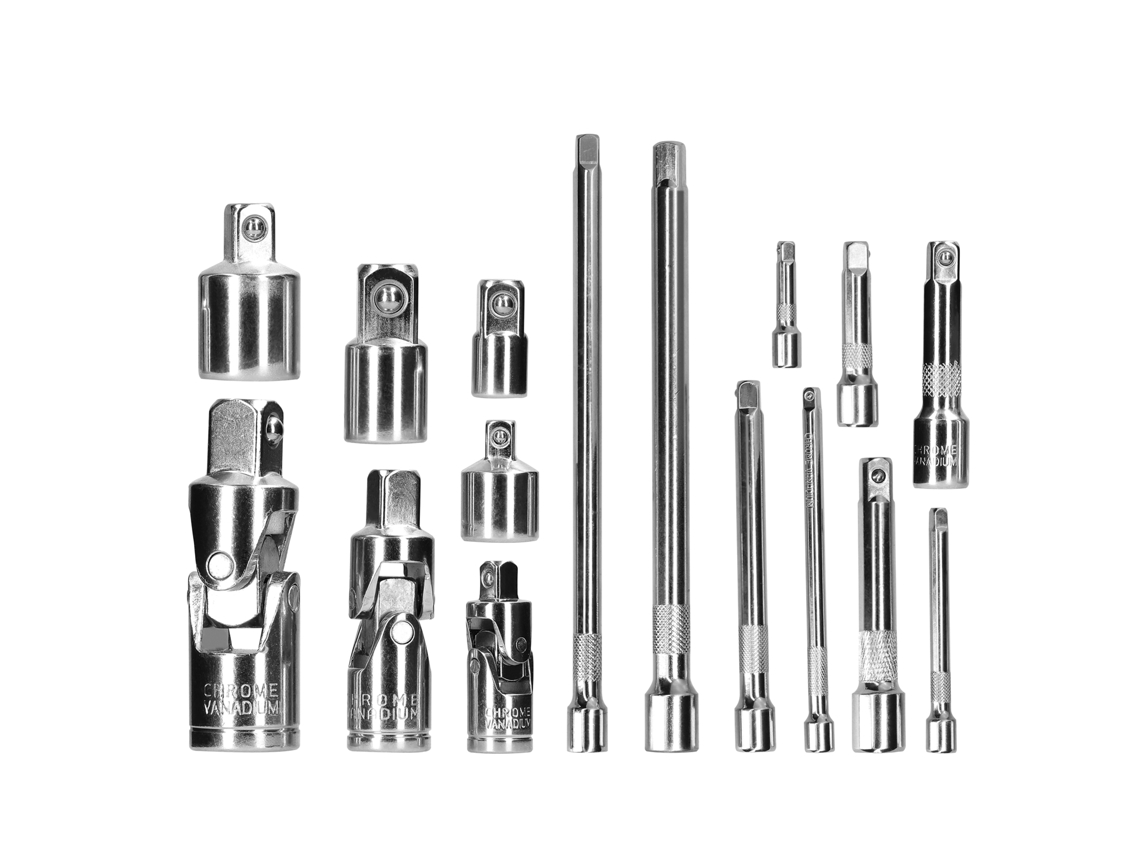 Kit de Adaptadores de Soquete 16pcs com Extensões, Junções e Soquetes Impactantes da S/MARCA
