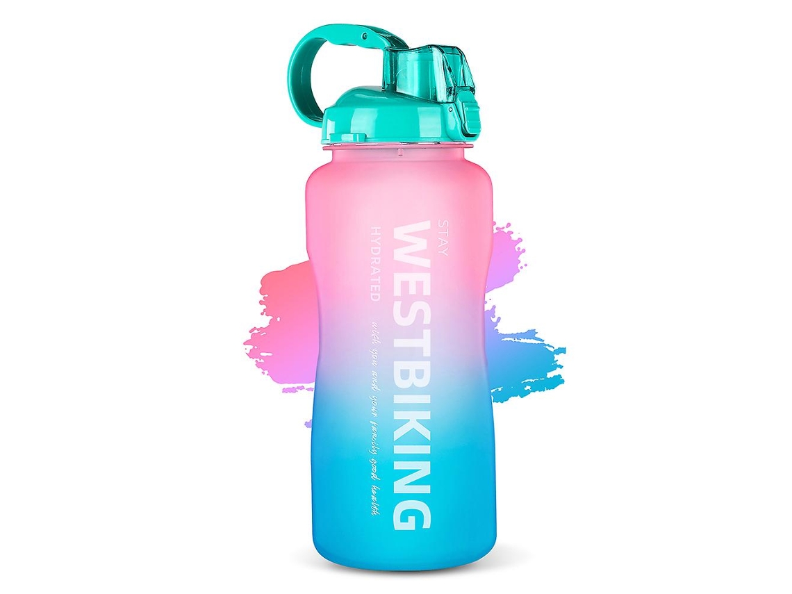 Botella De Agua Deportiva Con Pajita Para Camping, Senderismo Y Ejercicios. Rosewell