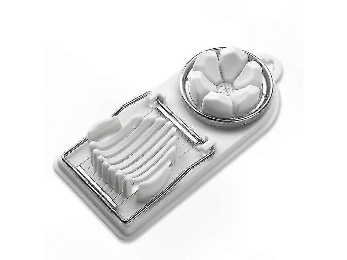Cortador de huevos de acero inoxidable para cortar huevos en gajos o cubos. Utensilio multifuncional para ensaladas.
