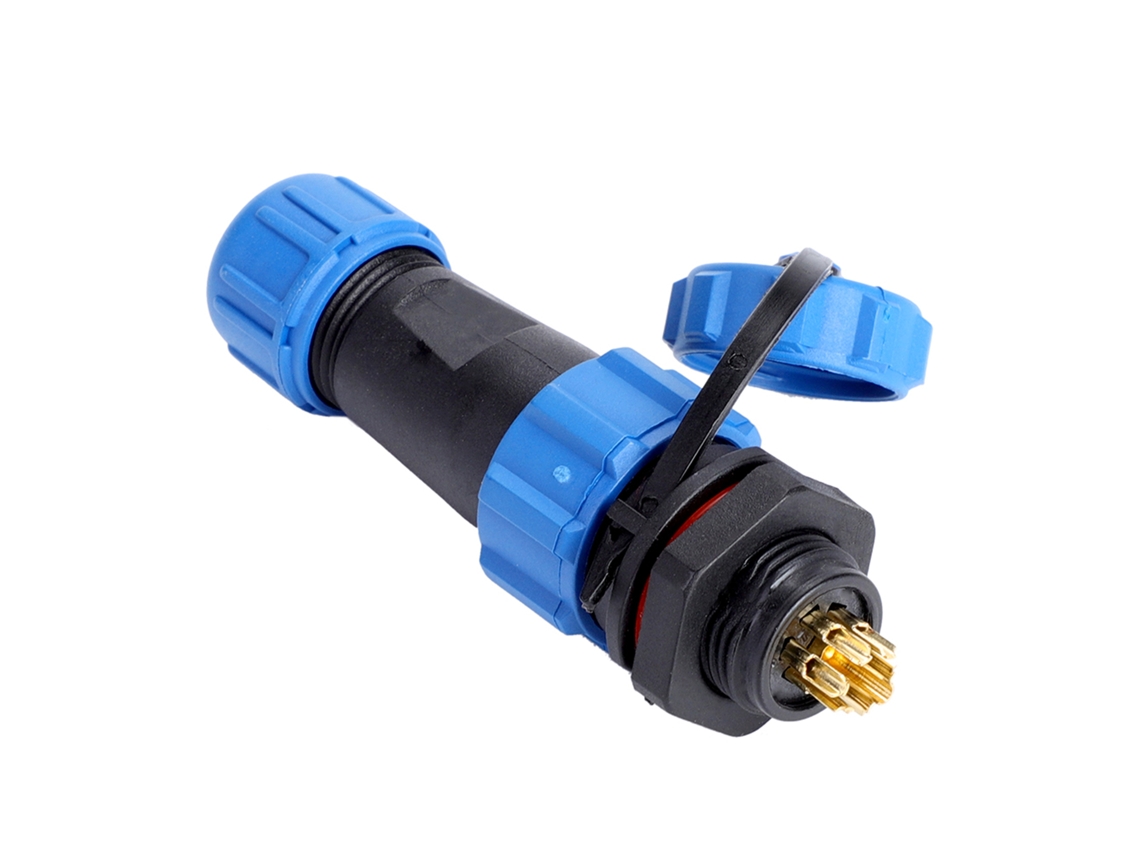 Enchufe/toma De Corriente De Plástico Impermeable Ip67 Sp13 De 7 Pines Para Bombillas Y Linternas