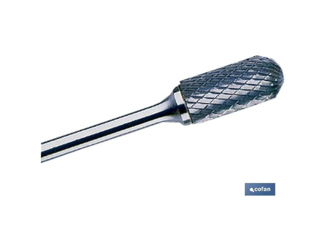 Fresa rotativa cilindrica con radio 3mm.