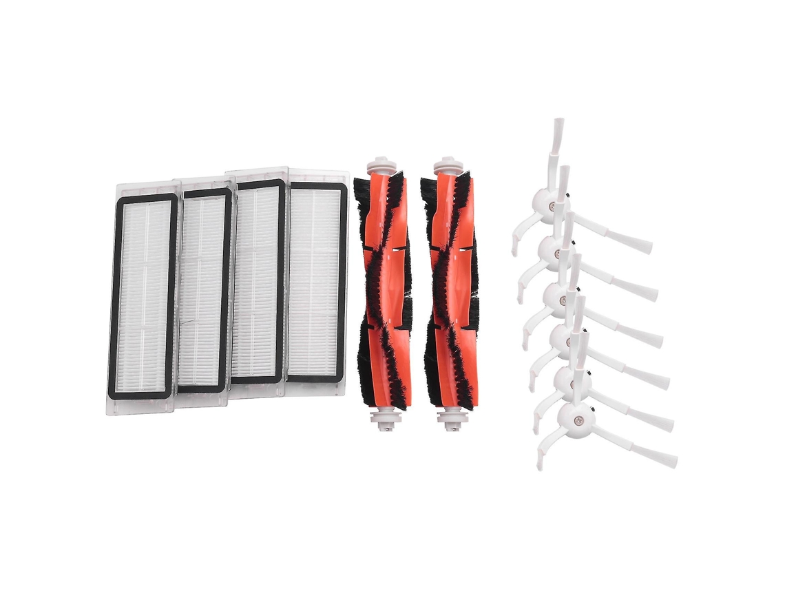 6 cepillos laterales, 4 filtros HEPA, 2 cepillos principales. Compatible con Xiaomi Roborock S50.