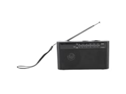 Radio Portátil Multibanda Am/fm, Funciona Con Pilas Y Tiene Un Conector De 3,5 Mm. Diseño Compacto Y Personal.