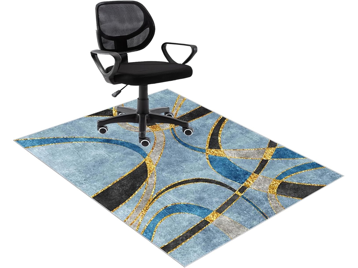 Tapete Protetor 90 X 120 Cm Piso Proteção Pisos Duros, Cadeiras