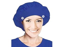 Gorro de trabajo elástico ajustable con botón, modelo 2026, para médicos, enfermeras, veterinarios y chefs.