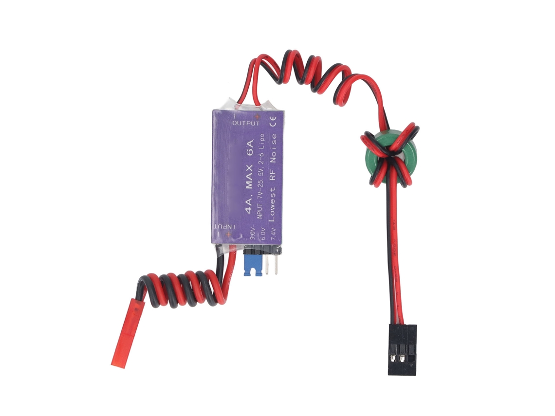 2026velora-bec Modo Switch Ubec 7-25.5v 2-6s Lipo 5v 6v 7.4v 4a Para Helicóptero Rc