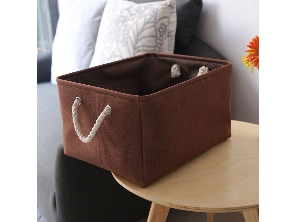 2026-cesta De Almacenamiento 3 Paquetes Plegable Con Asas De Cuerda, 11.8x7.9x5.1in, Para Niños, Armario, Hogar