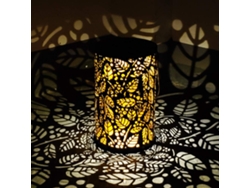 Elegantes faroles solares para exteriores, farol colgante con exquisitos diseños para decoración de jardín, funciona con energía solar, resistente al agua.