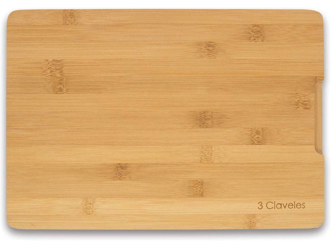 Tablas de Corte 3 CLAVELES (Bambú - 33x23x2 cm)
