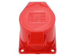 Vea el conector industrial trifásico 32a Ip44 a prueba de agua, a prueba de polvo y seguro para Ac380v 415v.
