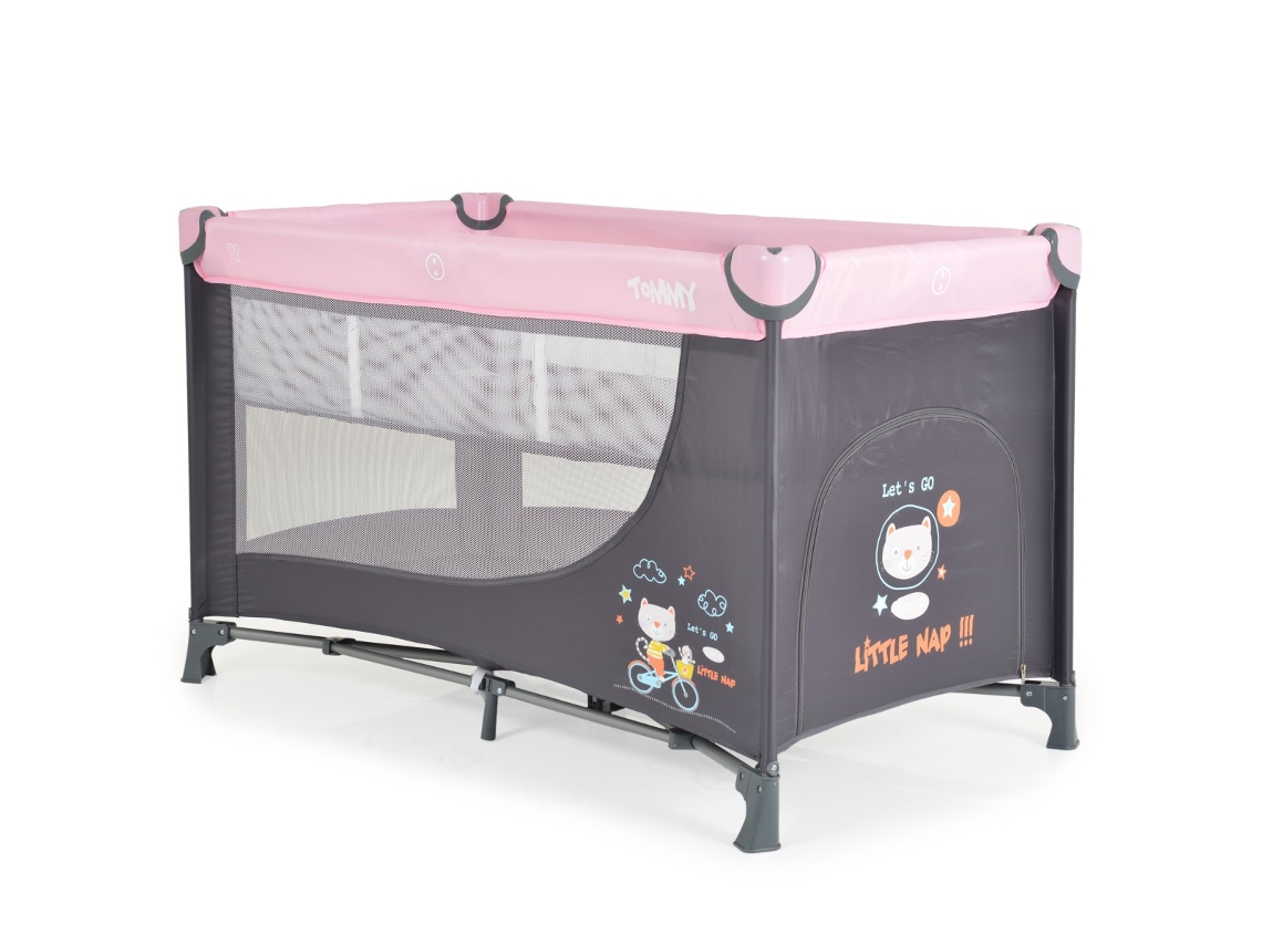 Cuna plegable Tommy Pink Moni Moni