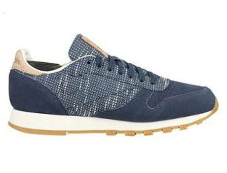 Zapatillas Deportivas REEBOK Classic Leather Hombre (Azul -Tejido, Material Sintético -40)