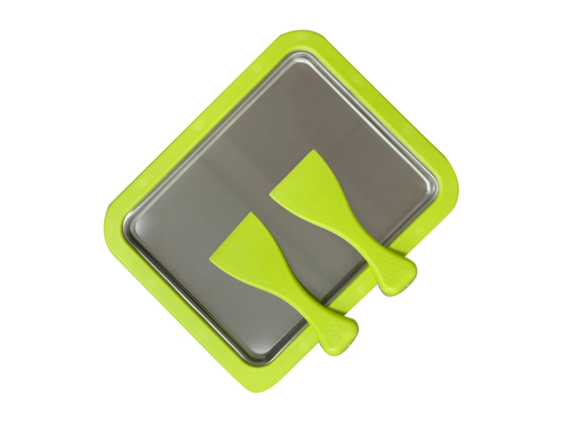 Máquina Portátil De Acero Inoxidable Para Hacer Helado Enrollado Con Placa De Enfriamiento Instantáneo Para Uso En La Cocina, Resistente A La Oxidación.