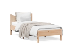 Maison Exclusive - Estructura De Cama Sin Colchón Madera Maciza De Pino 90x200 Cm