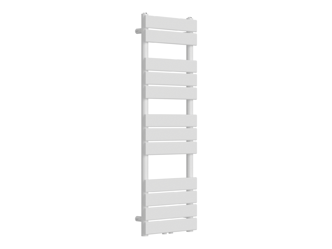 Radiador toallero mural Voss 528 W 12 lamas acero 120x40 cm Blanco NEU.HAUS