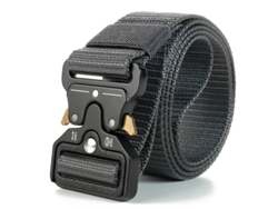 Cinturón táctico automático de nailon, sin agujeros, 125 cm, de ajuste rápido, para uso en exteriores, trabajo o entrenamiento, regalo para hombre - STELASPLEN