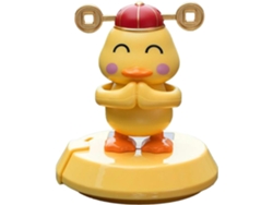 Figuritas Solares Danzantes, Decoración De Salpicadero De Coche Con Pato Amarillo, Coche Que Se Balancea
