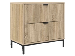 Maison Exclusive - Mesa De Noche Con Cajón Roble Sonoma 63.5 X 36 X 61 Cm