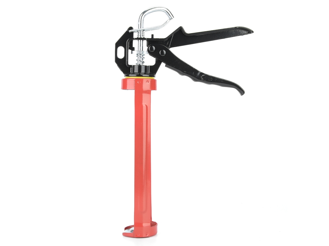 Pistola De Calafetar De Acero Inoxidable Manual Para Silicona Y Sellador De Vidrio