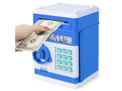 Hucha Electrónica Cerdo Mini Atm Con Contraseña Automática, Regalo Niños 4-11 Años, Azul