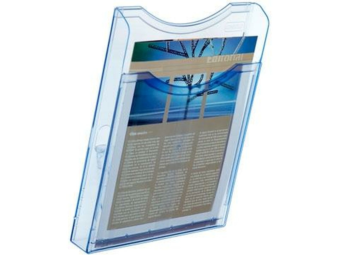 Expositor ARCHIVO 2000 Archiplay De pared Din A4 Transparente Azul Vertical 1 Compartimento