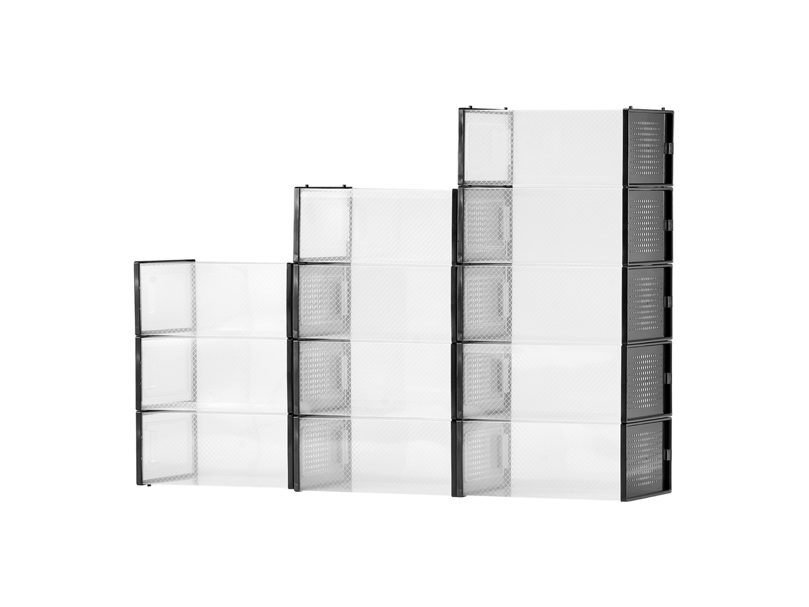 Caja de zapatos Succebuy (12 unidades), talla 11 de EE. UU., marco negro