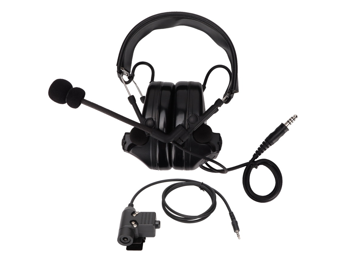 Auriculares militares (cancelación de ruido, amplificación de sonido)