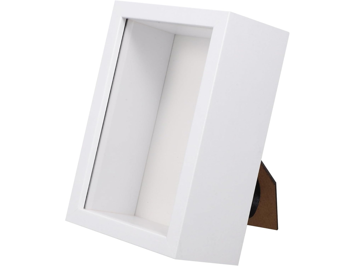 Exhibidor de insectos con marco de madera blanco rústico para ventana - Diseño elegante y versátil - Recuerdos para fiestas - Decoración GOKOCO