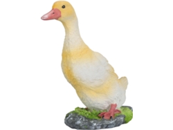 Figura De Pato De Resina, Decoración Impermeable Pintada A Mano, Adecuada Para Jardín Y Hogar.