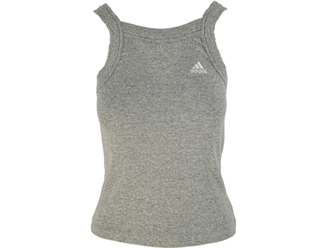 Camiseta de Mujer para Yoga ADIDAS Esssentials Rib Gris (shoes//eu/S)