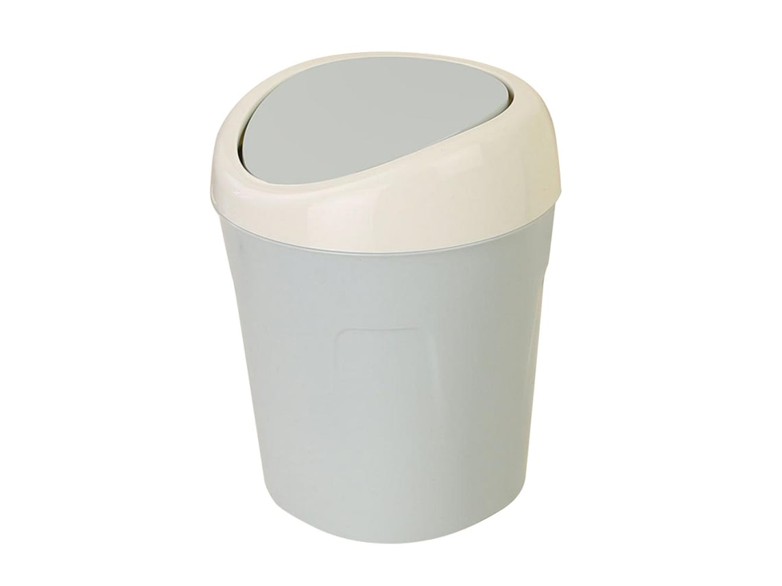 Rebe-lixeira De Mesa Mini De Plástico Com Tampa - Recipiente Portátil De Armazenamento Para Mesa (azul)