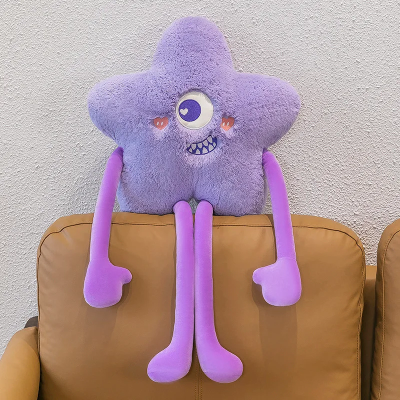 (morado, 80 Cm) Cojín De Peluche Para Sofá Con Forma De Monstruo Famoso Adulto