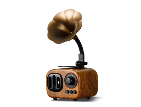 Altavoz Bluetooth AS90 Tarjeta de llamada inalámbrica retro Manos libres U Disco Nostálgico Pequeño gramófono de audio antiguo