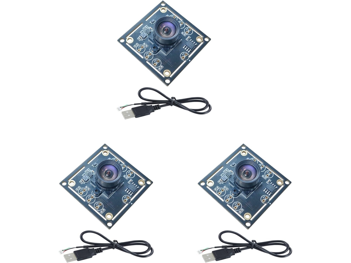 3 Módulos De Cámara Ov9732 De 1 Mp Y 100 Grados, Mjpg Yuy2, Con Enfoque Manual Ajustable De 1280x720.
