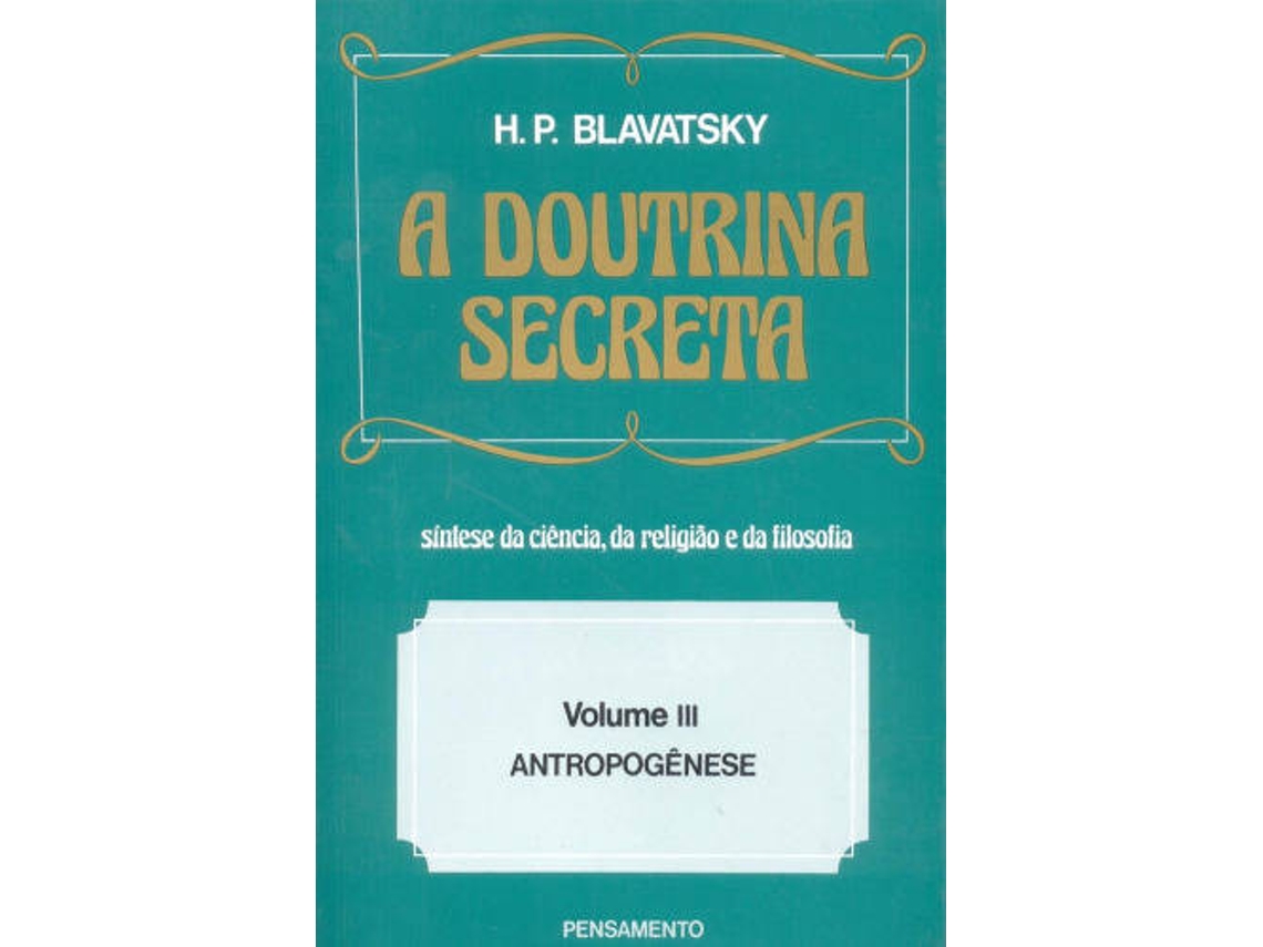 Libro Doutrina Secreta de H P Blavatsky (Portugués do Brasil)