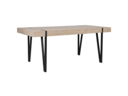 Mesa de comedor BELIANI Adena de MDF Madera clara 90x180x75