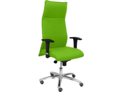 Silla de Escritorio Ejecutiva PYC Albacete XL Verde con ruedas de parqué (Brazos ajustables - Tejido)