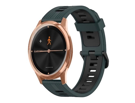 Correa Smartwatch Para Garmin Move Luxe 20Mm Verde - Negro VENISYMLIS