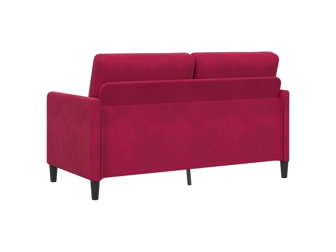 Sofá Con Almacenamiento Rojo Vino 152 X 78 X 87 Cm Poliéster