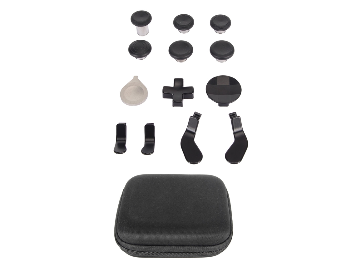 Kit De Sticks De Polegar De Reposição Magnéticos Metálicos Sensíveis Para Xbox One Elite Series 2 Preto