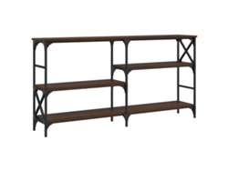 Maison Exclusive - Mesa Consola Madera De Ingeniería Marrón Roble 150x29x76,5 Cm