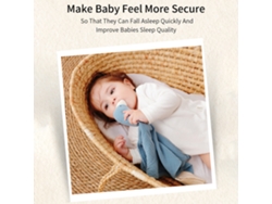Manta De Seguridad Unisex Para Bebé Lovey, Suave, Transpirable Y De Algodón, Con Chupete Incluido.
