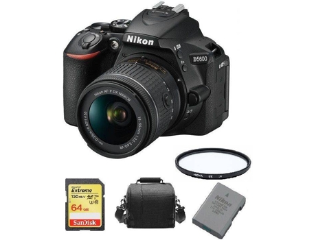 Kit Cámara Reflex, Objectivo y Accesorios NIKON D5600 (24.2 MP - Sensor: CMOS - ISO: 100 a 25600)