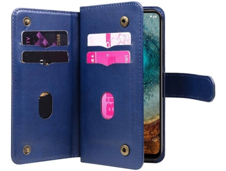 Carcasa Oppo A93 5G/A74 5G/A54 5G HFS-HOUSE Cartera Cuero Pu Zipper Azul