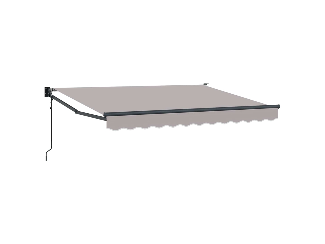 Toldo eléctrico retráctil Vidaxl, gris claro, 3,5 x 2 m