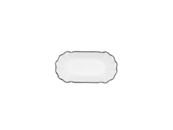 Bol para Aperitivos QUID Gastro Black Blanco Cerámica 20,5 x 11 x 3,5 cm