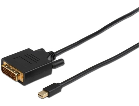 Adaptador de cable de vídeo MICROCONNECT 2 m Mini DisplayPort DVI-D Negro