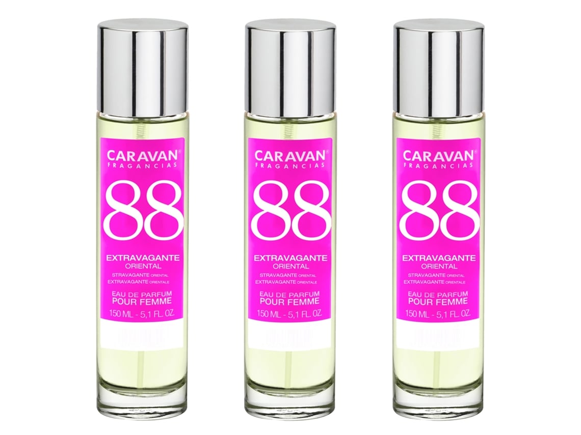 3x Perfume de Mujer Nº88 150ml CARAVAN