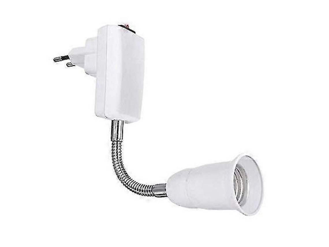 Base E27 Con Interruptor De Pared, 220v, Brazo Flexible, Inalámbrico, Para Cocina Y Garaje (bombilla No Incluida).