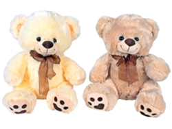 Peluche con Lazo Marrón 38 cm LPM (1 Unidad)